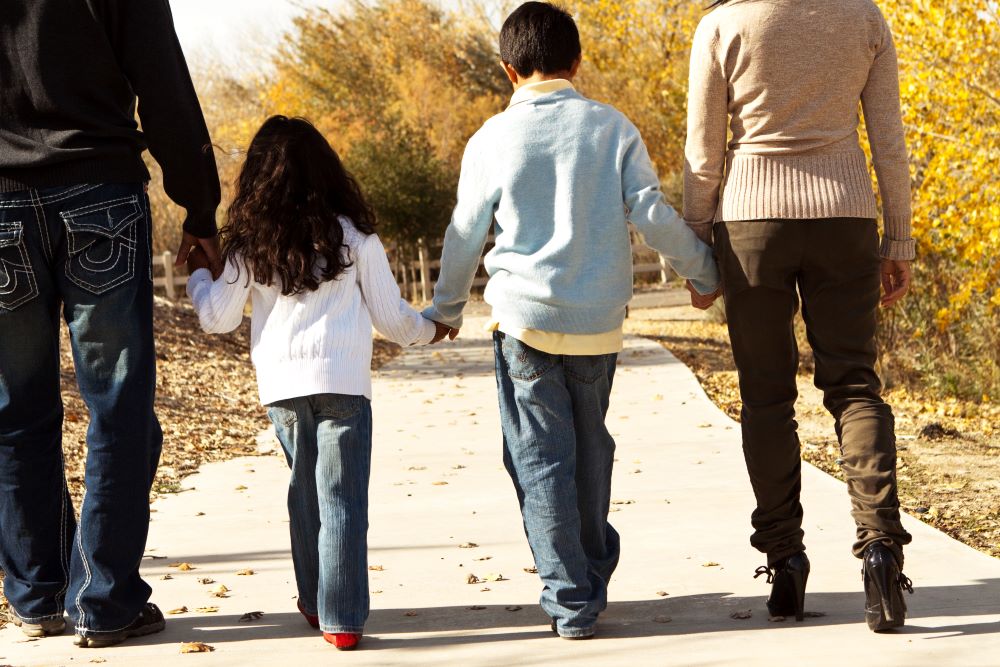 family holding hands